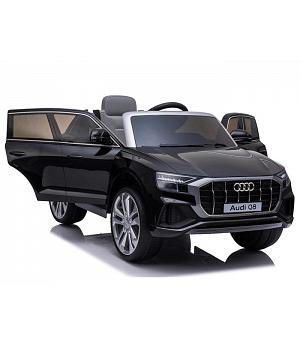 Coche Infantil Audi Q8 12V, Negro, Mando Rc Parental, Asiento Cuero, Eva -INDA144-JJ2066zw